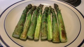 cooked fat asparagus